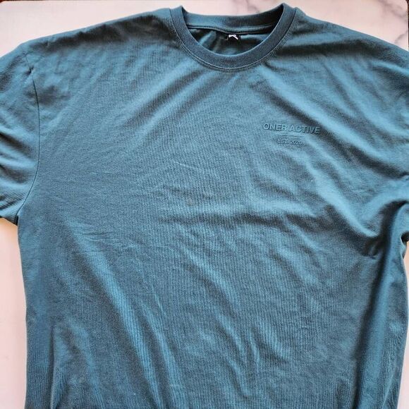 Oneractive womens M pine green long sleeve oversized classic lifters shirt - Picture 4 of 8